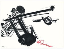 Mark Di Suvero Untitled 1973 Signed Numbered LTD ED Screenprint Unframed picture