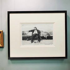 Gerald Huth Original Signed Limited Ed Ink Drawing 