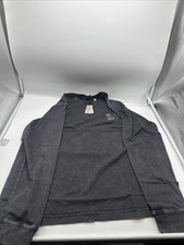 OVO October's Very Own Garment Dyed Black Long Sleeve Owl Shirt Size Med / LG picture