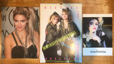 Vtg 1986 Madonna Desperately Seeking Susan Calendar & Lot of 2 Litho Prints Rare picture