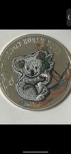 2013 Palau $5 My Lovely Koala Bear Proof Silver Coin Swiss Embroidery .999  picture