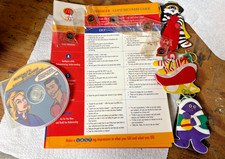 McDonald's Employee only gear, CDs, placards, Grimmace, Burglar, Ronald Ornamts picture