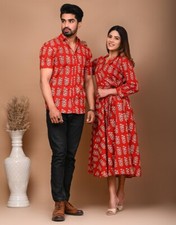 Handmade Designer Dresses skirt or Kuti And Shirt For couple matching outfits picture