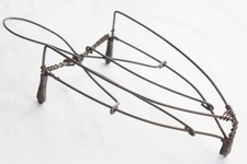  Vintage Swedish Rare Antique Wire Hobo Art Sad Iron Trivet Cottagecore  picture