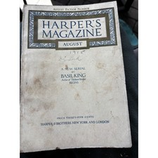 Vintage Harper's Monthly Magazine Aug 1915 No.783 NC Wyeth Illustrations Antique picture