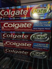 Lot of 5 Vintage 1980's 1990's Colgate Toothpaste  picture