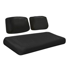 3Pcs Front Seat Cover Kits For Club Car DS 1982-2000.5 Golf Carts Black Leather picture