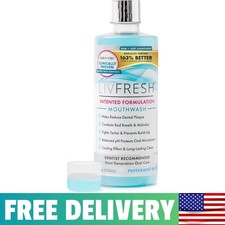 LIVFRESH Mouthwash, Clinically Proven, 16.9 Fl Oz (Pack of 1), Peppermint picture