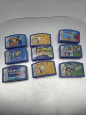 Lot of 9 LeapFrog Leapster Learning Game Cartridges 2003-2006 Vintage picture
