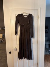 Simply Vera Vera Wang Long Sleeve Brown Maxi Dress picture