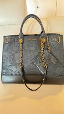 NWT Betsey Johnson XOKIARA Black Skulls & crowns Large Tote Bag w/ wristlet picture