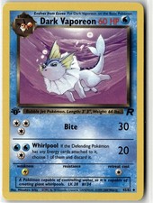 Dark Vaporeon Uncommon Team Rocket 45/82 1st Edition NM picture