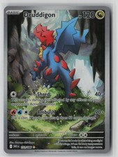 Druddigon 151/086 Holo Illustration Rare White Flare Near Mint CN25 picture