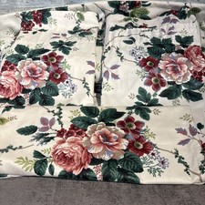 Waverly Pleasant Valley 4 Pc Curtain And Pillow Cover Set Floral Vnt picture