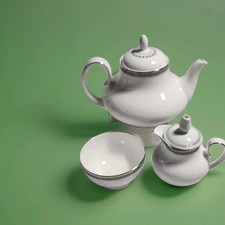 Royal Doulton Ravenswood Tea Pot/ Cremer / Sugar  Bone China England picture