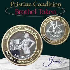 Brothel Silver Strike $10 Token .999 Fine Silver Nevada, The Line, Winnemucca NV picture