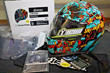Icon Airform Full-Face Helmet Mips, MUNCHIES 0101-17046 BLUE,  Size: 3XLarge picture
