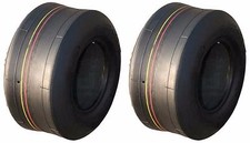 (TWO) 9X3.50-4 9X3.50X4 9X350-4 9X350X4 4PLY Rated Tbls Smooth Tires Zero Turn  picture