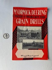 Antique McCormick-Deering Grain Drills Catalog Circa 1931 Great Illustrations picture