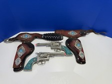 Vintage Toy Hubley Marshal Cap Gun Holster Set picture