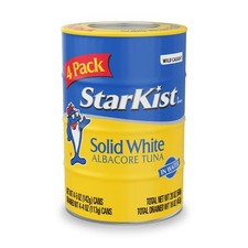 Starkist Solid White Albacore Tuna In Water 25% Less Sodium, 5 oz, 4 Cans picture