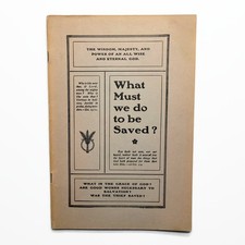 Antique 1905 What Must We Do to be Saved? Religeous Theology Book Rochester NY picture