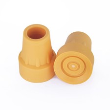 Crutch Tips 2 Pcs, Replacement Medical Drive Cane Tips, 7/8 Inch (Yellow, 2 pcs) picture