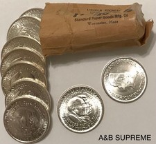 (1) EARLY Commemorative Half Dollar From OBW Roll Est. Ch-GEM BU Unc. 90% Silver picture