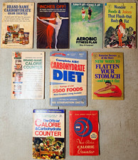 Vintage Diet Fitness Pocket Book Lot 9 1960s-80s Calorie Carb Counter Exercise  picture