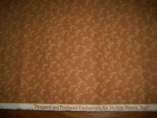 3 yards   Jo Ann quilter fabric 100% Cotton  beige print Butterscotch picture