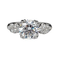 Certified White Diamond 6.00Cts Round Shape Ring In 925 Silver - Tariffs Free picture