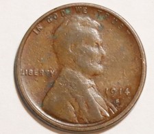 1914-S Lincoln Cent Better Date G Good condition picture