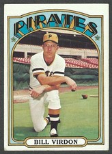 1972 Topps #661 Bill Virdon - Pittsburgh Pirates - High # - VG picture