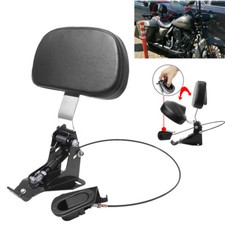 Adjustable Driver Rider Backrest w/ Mounting Kit For Harley Touring 2009-2023 picture