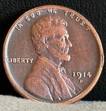 1914-D Lincoln Wheat Cent As shown in the figure picture