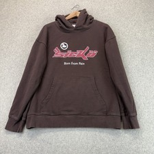 Sicko Born From Pain FW19 Brown Logo Hoodie Men’s Medium Ian Connor picture