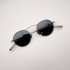 NEW EYEVAN SAFARI-E P-BK Pewter Silver Black Lens Sunglasses Japan 46mm picture