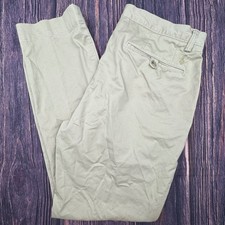 Polo Ralph Lauren Chinos 35/32 Khaki Cotton Stretch Straight Fit Classic Preppy picture