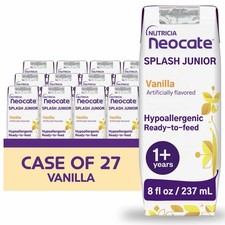 Neocate Splash Vanilla Lot of 27 Cartons Nutricia Exp 02/27  picture