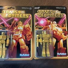 Transformers Super7 ReAction Optimus Prime and Megatron Exclusive Golden Lagoon picture