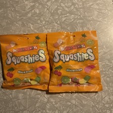 Smarties Squashies Mixed Fruit Flavored Candy 5oz Bag x2 Gluten,Peanut,&Fat Free picture