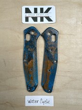 Nodak Custom “Water Cycle” Shipwreck Copper Benchmade 945 Mini Osborne Scales picture