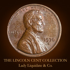 1970-S Lincoln Memorial Penny - RARE -SMALL DATE, WIDE AM, FLOATING ROOF ERROR picture