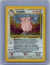 Clefable Base Set 2 5/130 Holo WOTC Vintage Pokémon TCG picture