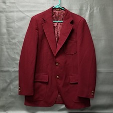 VTG Hardwick Clothes Red 2 - Gold Button Blazer Sport Coat picture