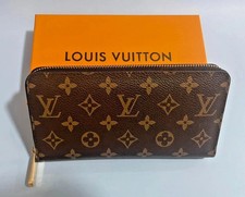 AUTHENTIC LOUIS VUITTON MONOGRAM ZIPPY WALLET ZIP AROUND LONG PURSE BROWN picture