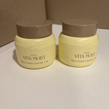 Avon VTG 1989 Vita Moist Face Cream 7 Oz New Old Stock Discontinued  Set Of 2 picture