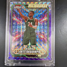 Topps Chrome 2024-25 Giannis Antetokounmpo Blue Lava Refractor /129 #41 picture