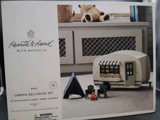 Hearth & Hand with Magnolia Wooden Camper Dollhouse Set 16pc  picture