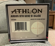 Athlon Argos BTR Gen2 8-34x56 APLR2 FFP IR MOA 30mm Scope w/ Rings picture